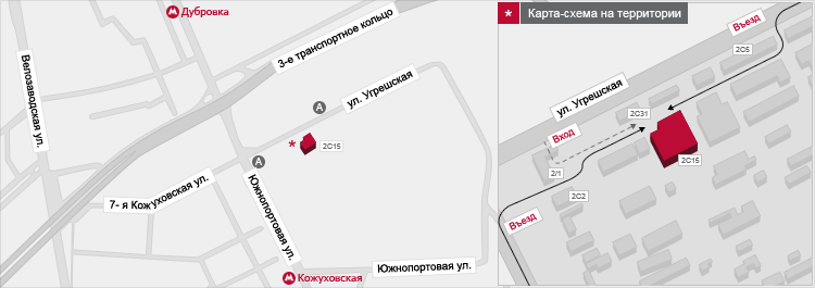 Карта проезда к офису Страхового Агентсва ПрофессионалЪ